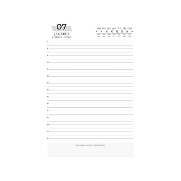 AGENDA PERMANENTE COST ANIMATIVA 192FLS PRETA - Imagem 3