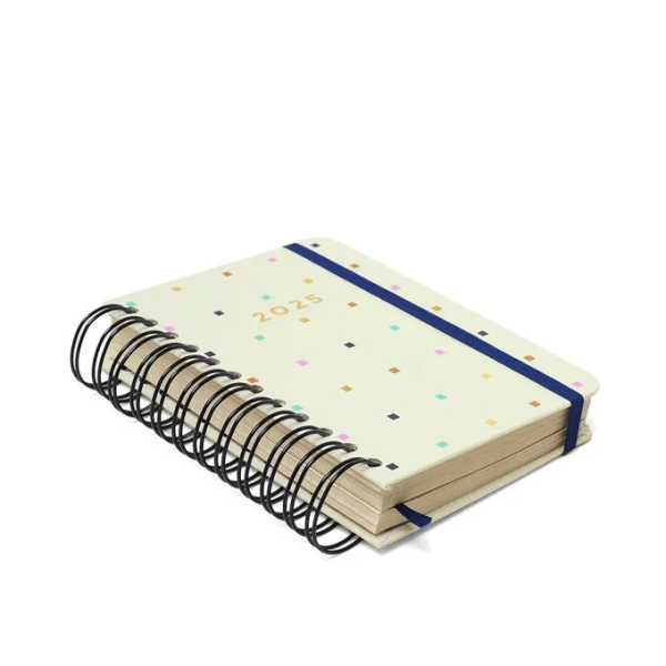 AGENDA PLANNER WIRE-O CICERO 11,5X16 BOSSA NOVA OFF WHITE - Imagem 2