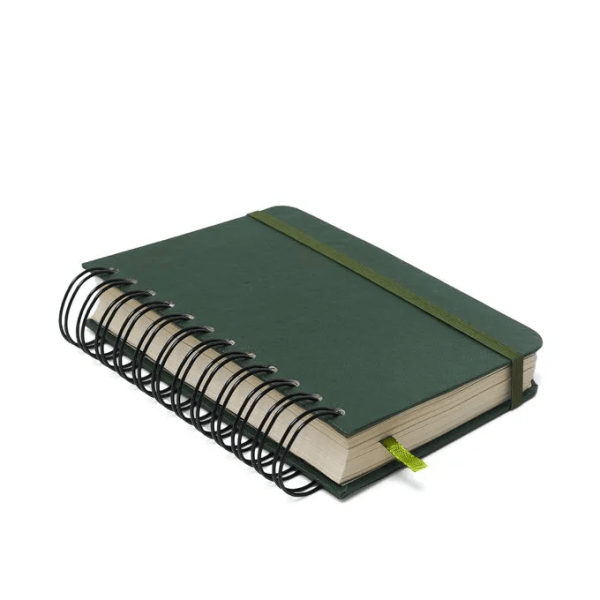 AGENDA PLANNER WIRE-O CICERO 11,5X16 CLASSICA DIARIA VERDE - Imagem 2