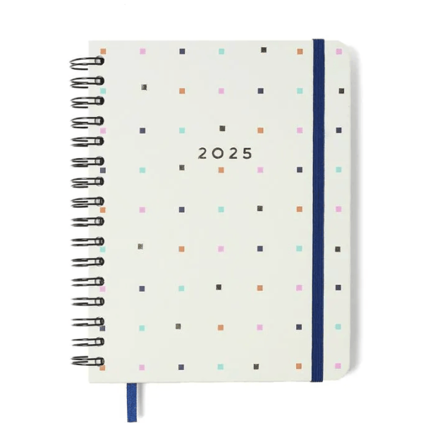AGENDA PLANNER WIRE-O CICERO A5 BOSSA NOVA PONTOS OFF WHITE