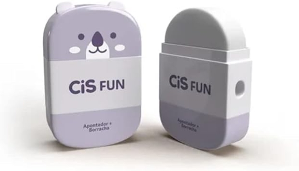APONTADOR COM DEPOSITO E BORRACHA CIS FUN SORTIDO - Imagem 2