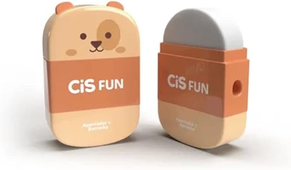 APONTADOR COM DEPOSITO E BORRACHA CIS FUN SORTIDO - Imagem 3
