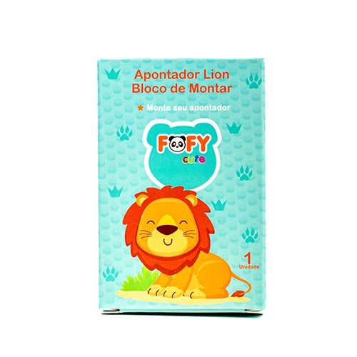 APONTADOR FOFY LION BLOCO DE MONTAR