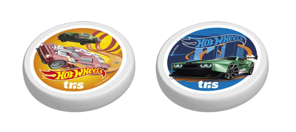 BORRACHA TRIS TOP HOT WHEELS SORTIDO