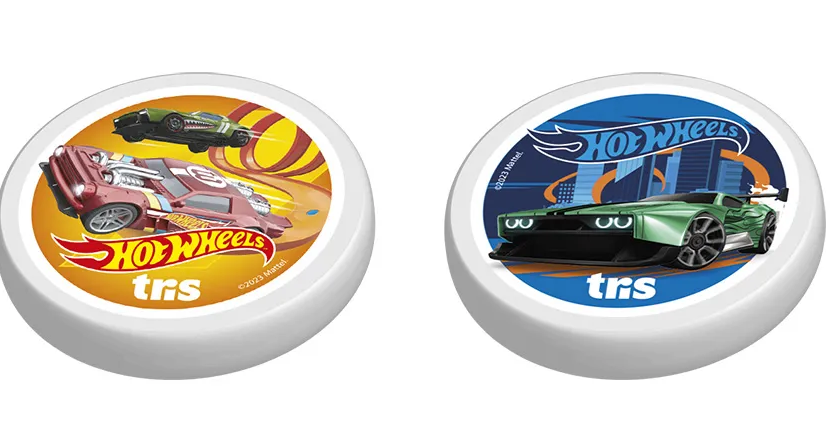 BORRACHA TRIS TOP HOT WHEELS SORTIDO