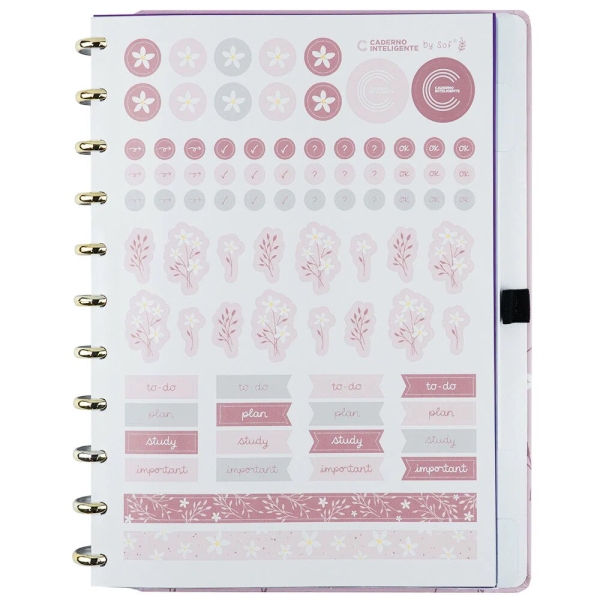 CADERNO INTELIGENTE A5 PINK BLOSSOM BY SOF - Imagem 2