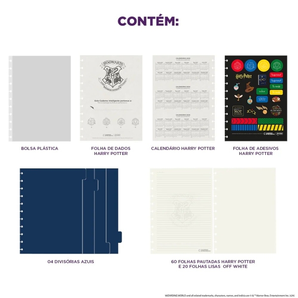 CADERNO INTELIGENTE BY HARRY POTTER AZUL - Imagem 2