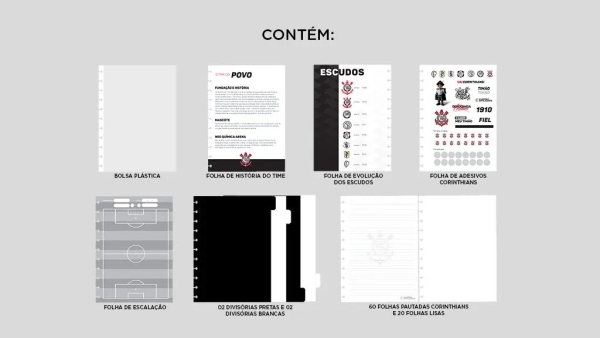 CADERNO INTELIGENTE CORINTHIANS TIMAO - Imagem 3