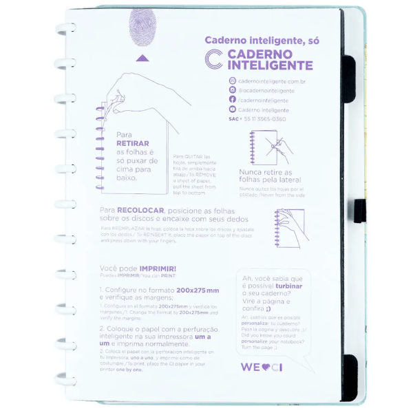 CADERNO INTELIGENTE GRANDE BY GOCASE MAPA MUNDI - Imagem 2