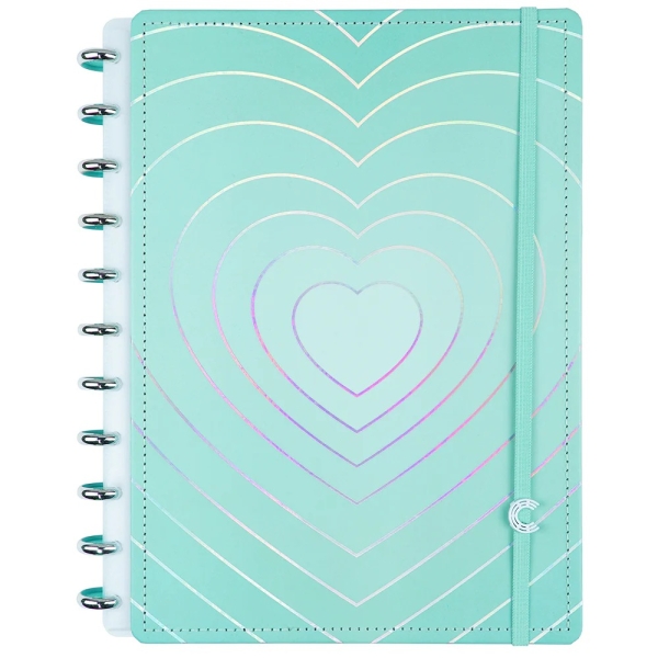 CADERNO INTELIGENTE GRANDE TURQUOISE LOVE