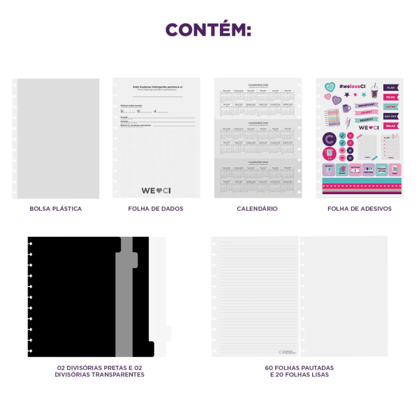 CADERNO INTELIGENTE MEDIO BY GOCASE POEIRA DAS ESTRELAS - Imagem 2