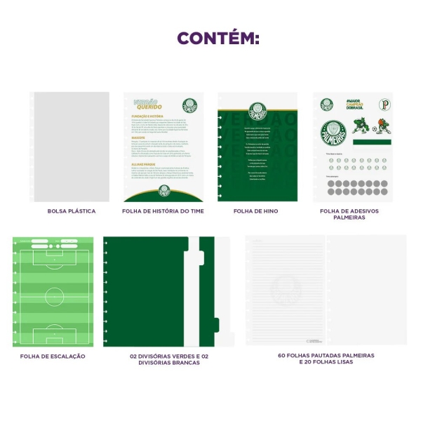 CADERNO INTELIGENTE PALMEIRAS VERDAO - Imagem 3