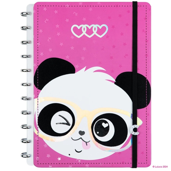 CADERNO INTELIGENTE PANDALU GLOW BY LULUCA