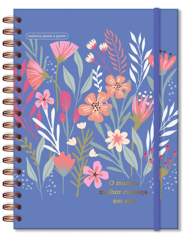 CADERNO PAUTA E PONTO FINA IDEIA PRIMAVERA