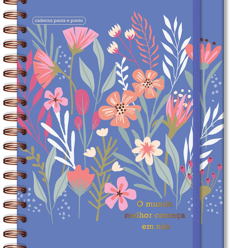 CADERNO PAUTA E PONTO FINA IDEIA PRIMAVERA