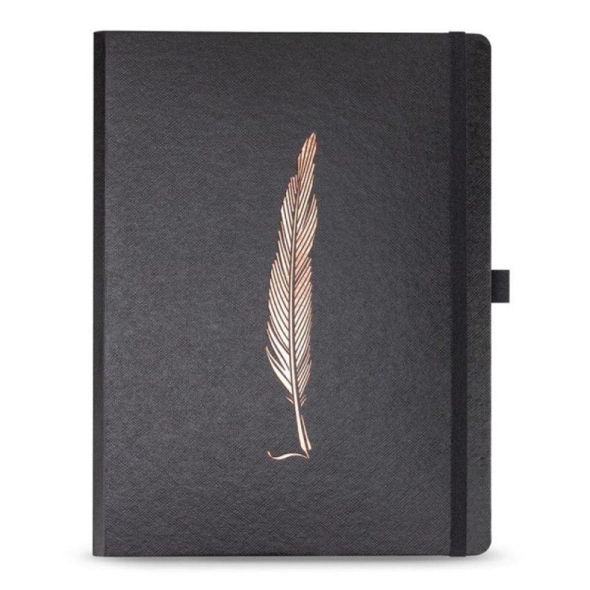 CADERNO OTIMA PREMIUM SYSTEMFLEX ULTRA 16,5X24CM NOIR PENA
