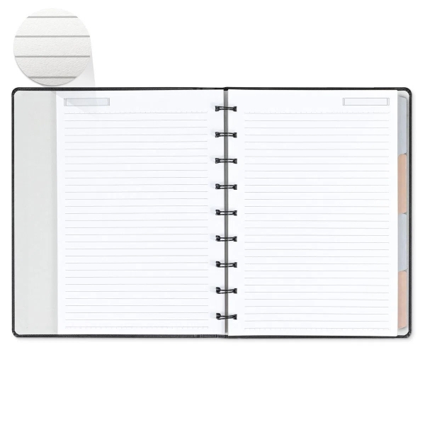 CADERNO OTIMA PREMIUM SYSTEMFLEX ULTRA 16,5X24CM NOIR PENA - Imagem 2
