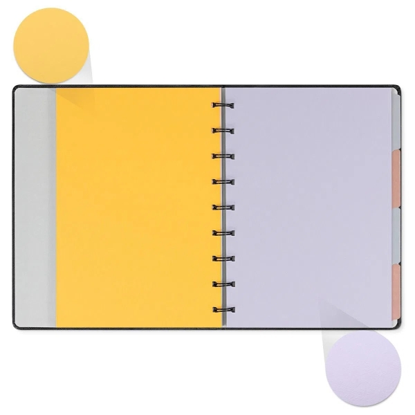 CADERNO OTIMA PREMIUM SYSTEMFLEX ULTRA 16,5X24CM NOIR PENA - Imagem 3