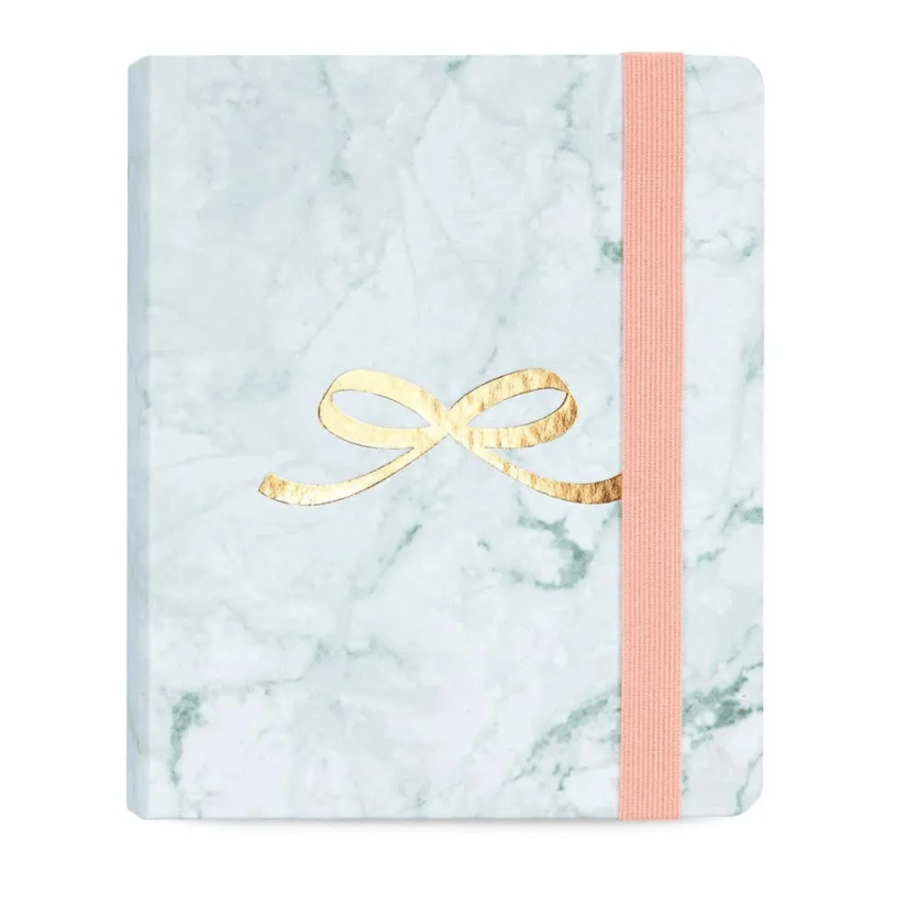 CADERNO SYSTEMFLEX MINI OTIMA 9,2X13,7CM PINK STONE MARMORE