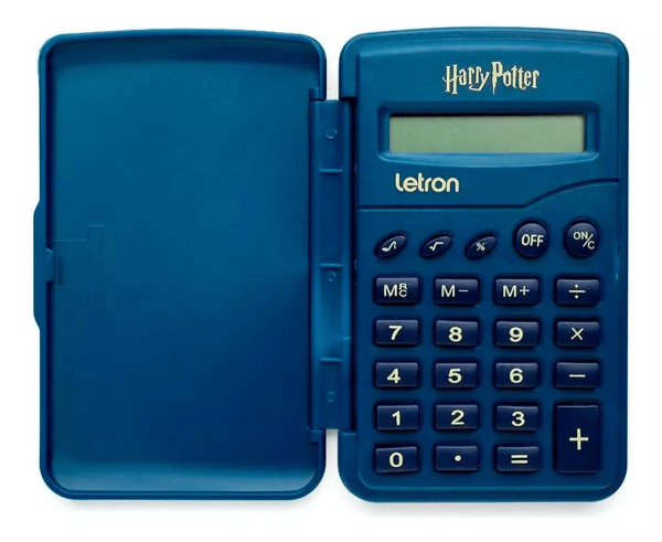 CALCULADORA 8 DIGITOS FLIP ESTAMPA HARRY POTTER LETRON