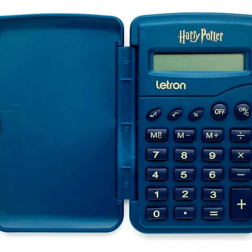 CALCULADORA 8 DIGITOS FLIP ESTAMPA HARRY POTTER LETRON
