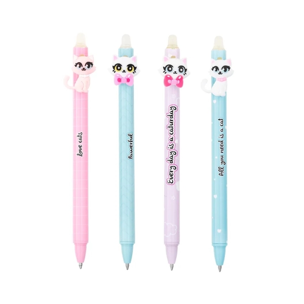 Caneta Esferográfica Brw Gel Apagável Divert Cat 0.7mm Sortido - Imagem 2