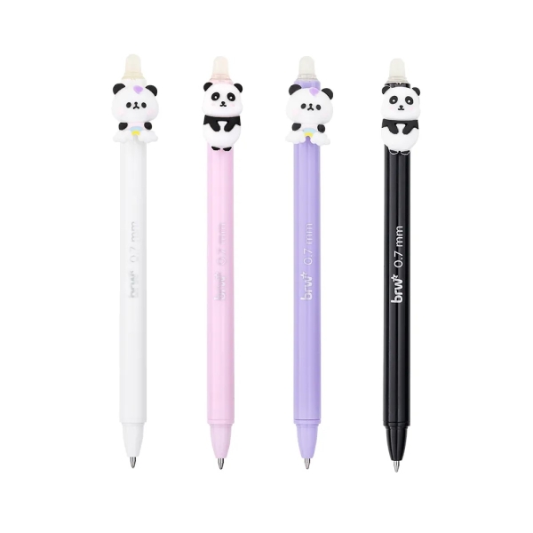 CANETA ESFEROGRAFICA GEL APAGAVEL BRW 0.7MM DIVERT PANDA - Imagem 2