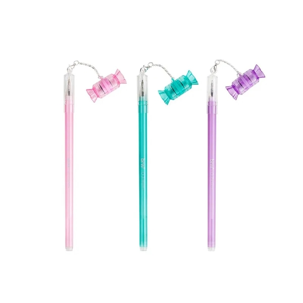 CANETA ESFEROGRAFICA GEL 0.7MM DIVERT BALA COM CARIMBO - Imagem 2