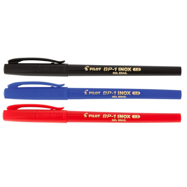 Caneta Esferográfica Pilot BP-1 Inox