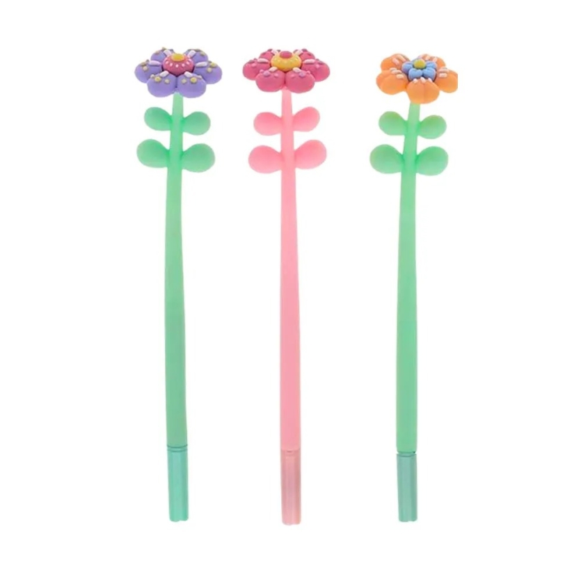 CANETA GEL MOLIN FLOWERS 0.5MM ESCRITA PRETA SORTIDO