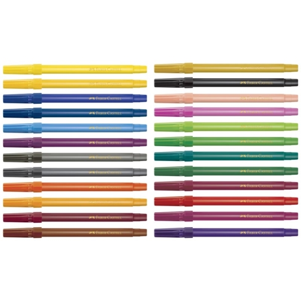 CANETA HIDROGRAFICA 24 CORES FABER CASTELL - Imagem 2