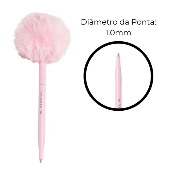 CANETA LEO E LEO POMPOM PINK VIBES - Imagem 2
