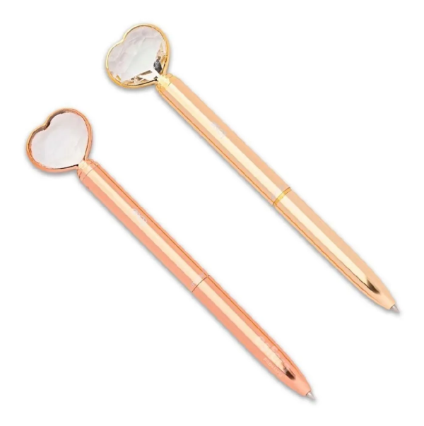 CANETA CORACAO DIAMANTE MOLIN GOLD
