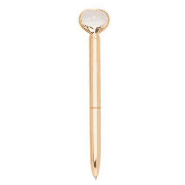 CANETA CORACAO DIAMANTE MOLIN GOLD - Imagem 3