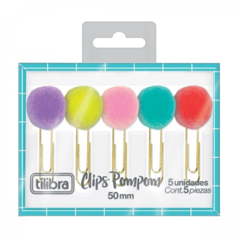 CLIPS 50MM POMPOM TILIBRA SORTIDO AVULSO