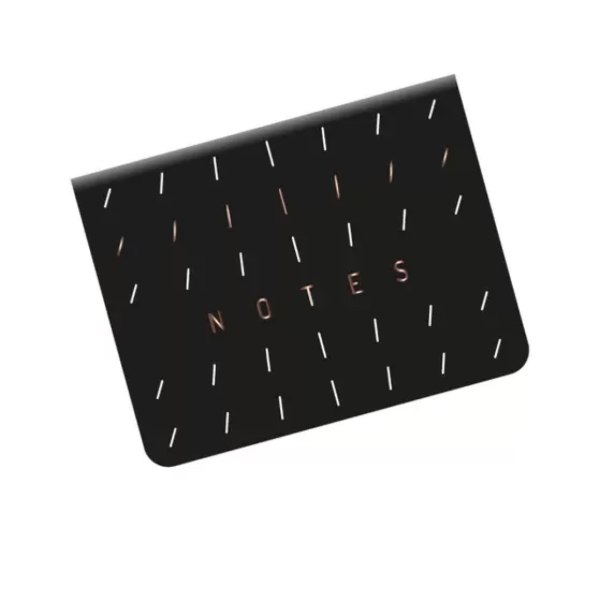 CONJUNTO 5 STICKY NOTES OTIMA 10,6X7,8 CM NOIR TRACO