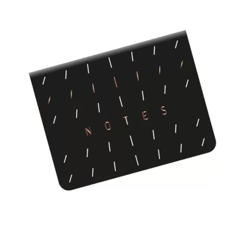 CONJUNTO 5 STICKY NOTES OTIMA 10,6X7,8 CM NOIR TRACO