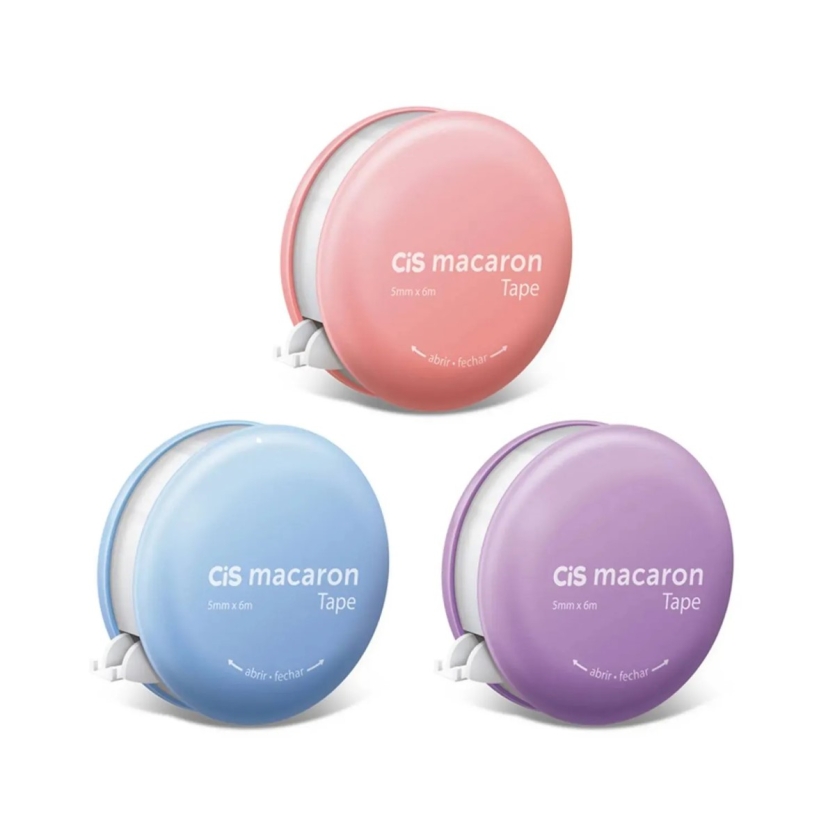 FITA CORRETIVA CIS 5MMX6M MACARON SORTIDO