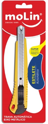 ESTILETE PLASTICO MOLIN 9MM ESTREITO