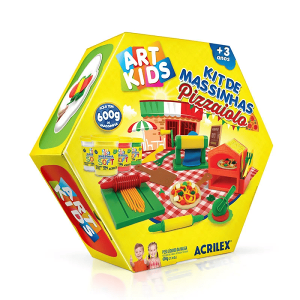 KIT DE MASSINHAS ACRILEX PIZZAIOLO
