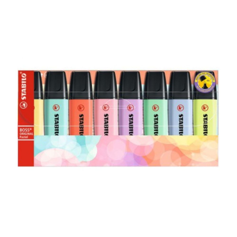 STABILO BOSS PASTEL KIT 8 CORES