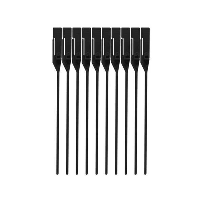 LACRE PARA MALOTE PRETO ESCADA PP 16CM 100UNDS