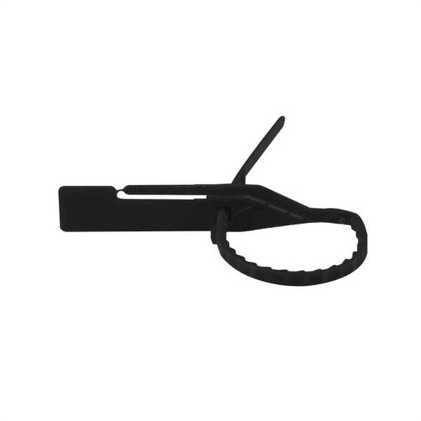 LACRE PARA MALOTE PRETO ESCADA PP 16CM 100UNDS - Imagem 2