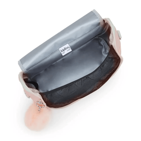 LANCHEIRA KIPLING NEW KICHIROU BLUSH METALLIC - Imagem 4