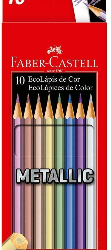 LAPIS 10 CORES FABER CASTELL METALLIC
