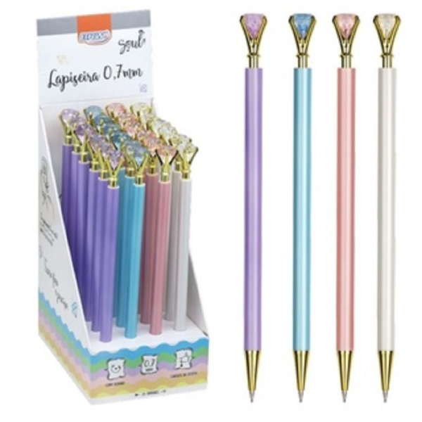 LAPISEIRA 0.7 PLASTICA BRW DIAMOND SORTIDO - Imagem 2