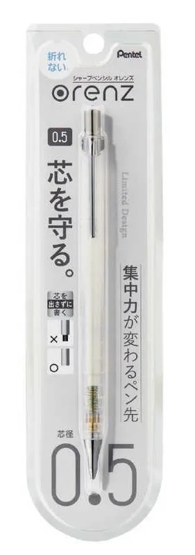 LAPISEIRA TECNICA 0.5 PENTEL ORENZ TRANSP BRANCA