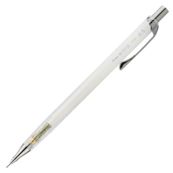 LAPISEIRA TECNICA 0.5 PENTEL ORENZ TRANSP BRANCA - Imagem 2