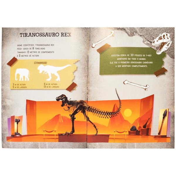 LIVRO LEIA E BRINQUE O MUNDO DOS DINOSSAUROS - Imagem 3