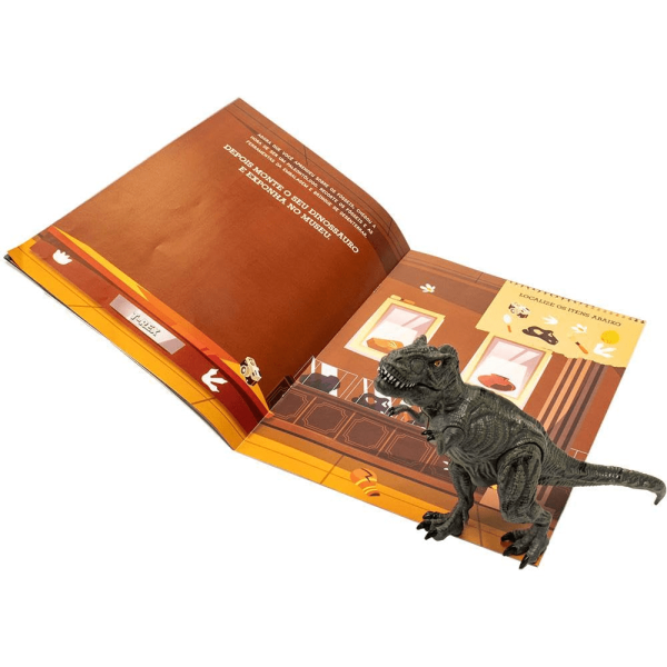 LIVRO LEIA E BRINQUE O MUNDO DOS DINOSSAUROS - Imagem 4